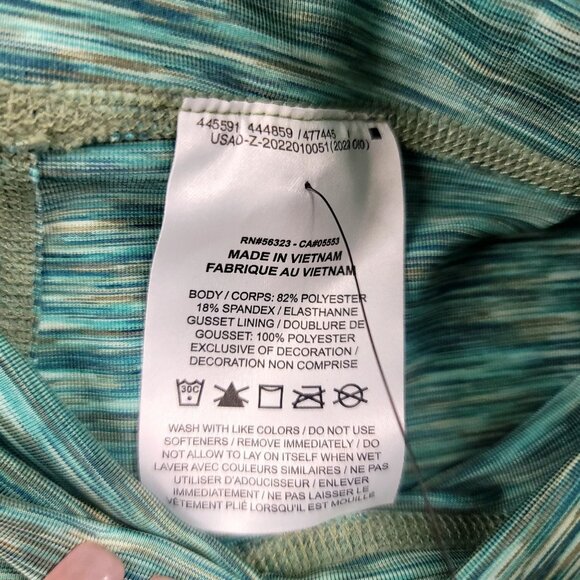 Nike Girls Big Kids Dri-Fit Training Leggings Large Teal Green Tulip Hem - Picture 6 of 11